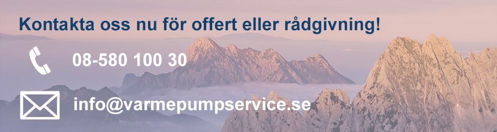 Kontakta oss för att köpa värmepumpar i Järfälla